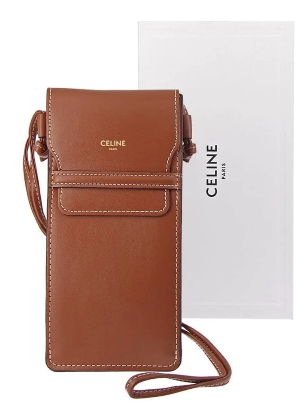 Celine - Brown Calfskin Leather Crossbody